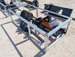 Unused Wolverine ADB-13-1218R Skid Steer Auger Drive w/(2) Auger Bits