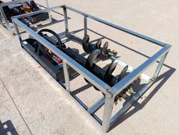 Unused Wolverine ADB-13-1218R Skid Steer Auger Drive w/(2) Auger Bits