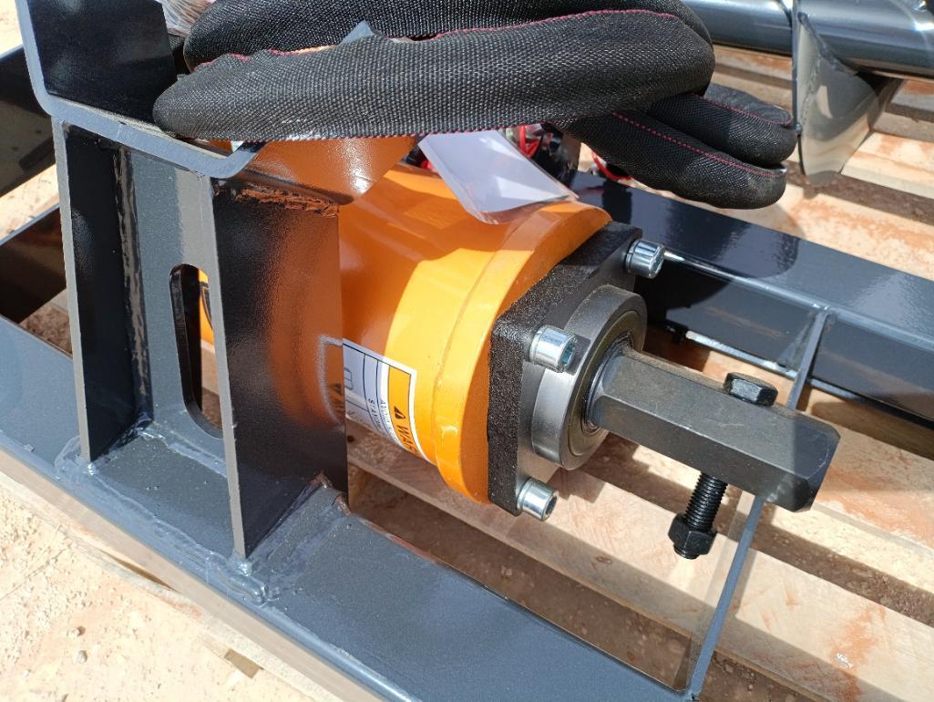 Unused Wolverine ADB-13-1218R Skid Steer Auger Drive w/(2) Auger Bits