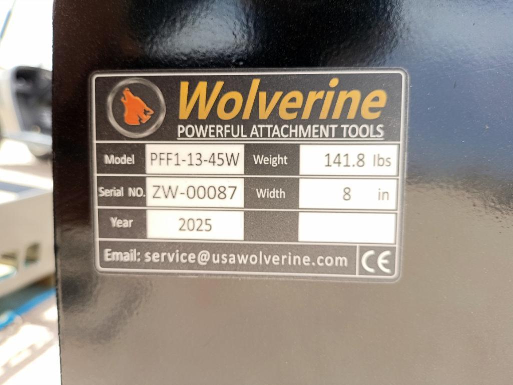 Unused Wolverine PFFT1-13-45W Skid Steer Pallet Fork Frame