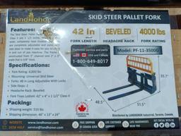 Unused Landhonor PF-11-3500G Skid Steer Pallet Fork