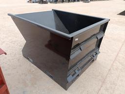 Unused 1.5 CY. Skid Steer Hopper w/Fork Pockets