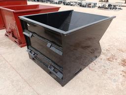 Unused 1.5 CY. Skid Steer Hopper w/Fork Pockets