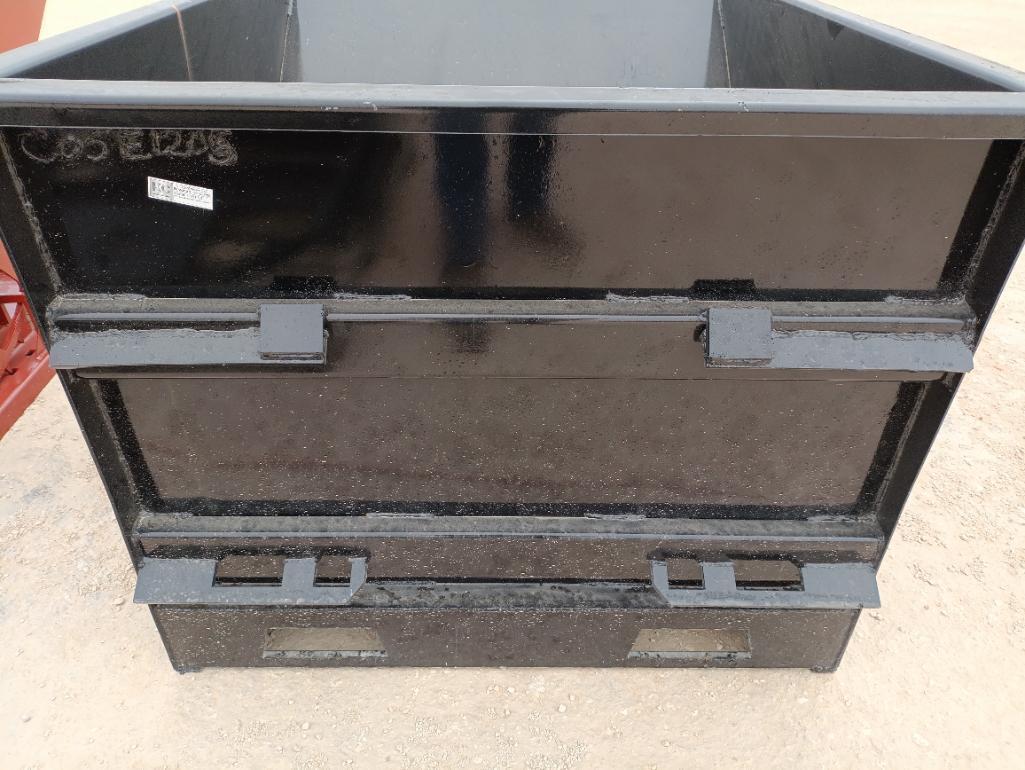 Unused 1.5 CY. Skid Steer Hopper w/Fork Pockets
