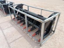 Unused 78" Hydraulic Root Grapple (Skid Steer Attachment)