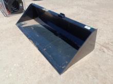 90 Skid Steer Bucket w/Single Blade