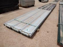 (76 pcs) R Panels 21' 2'' Longest & Misc Lengths, Color White