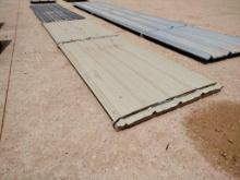 (15 pcs) Ag Panels 22Ft Long, Color Charcoal Gray