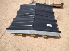 (60 pcs) R Panel Peak Sheets/Ridge Cap, Color Galvalume