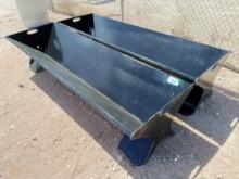 Unused (2) Heavy Duty 90'' Cattle Feeders