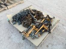Pallet of Misc Binders and Chains