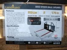 Unused Landhonor Skid Steer Bale Spears