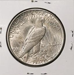 1921 $1 Peace Silver Dollar Coin