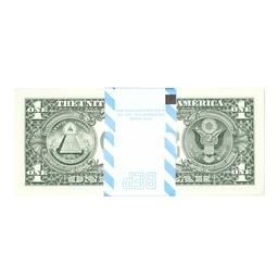 Pack of (100) Consecutive 2017A $1 Federal Reserve Star Notes New York