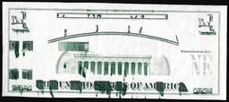 Circa 1970's Lincoln Memorial Giori Test Ink Smear Error Note