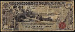 1896 $1 Educational Silver Certificate Note