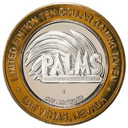 .999 Silver Palms Casino Las Vegas, NV $10 Casino Limited Edition Gaming Token