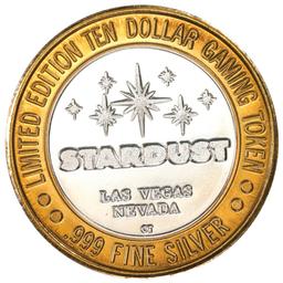 .999 Silver Stardust Resort Las Vegas, Nevada $10 Casino Limited Edition Gaming Token