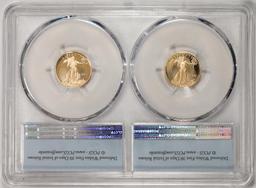 Designer Set of 2021-W Ty. 1/2 $5 Proof American Gold Eagle Coins PCGS PR69/70DCAM FS