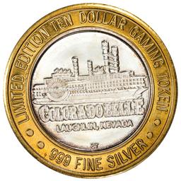 .999 Silver Colorado Belle Laughlin, Nevada $10 Casino Limited Edition Gaming Token