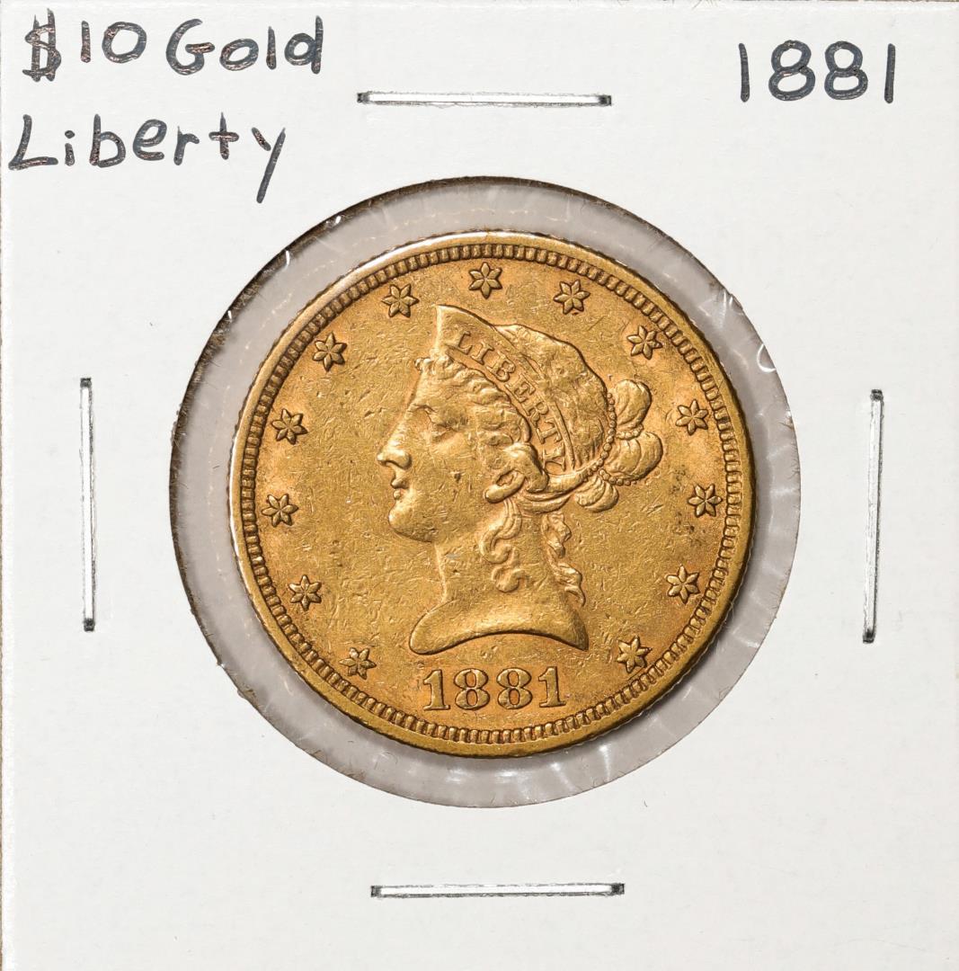 1881 $10 Liberty Head Eagle Gold Coin