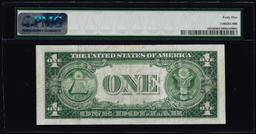 1935E $1 Silver Certificate Note Mismatched Serial Number Error Fr.1614 PMG Choice XF45