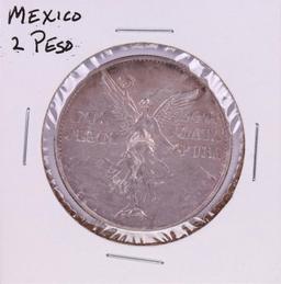 1921 Mexico 2 Pesos Silver Coin