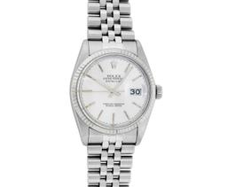 Rolex Mens Stainless Steel Silver Index Datejust Wristwatch