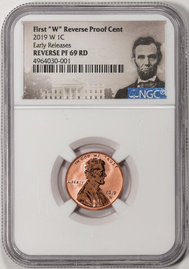 2019-W Proof Lincoln Shield Cent Coin NGC Reverse PF69RD Early Releases