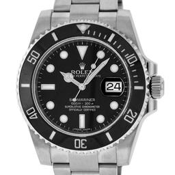 Rolex Mens Stainless Steel Submariner Wristwatch