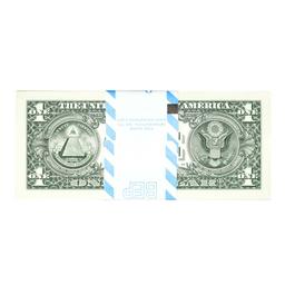 Pack of (100) Consecutive 2017 $1 Federal Reserve Star Notes Dallas