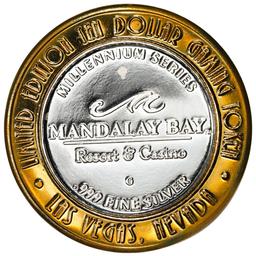 .999 Fine Silver Mandalay Bay Las Vegas, Nevada $10 Limited Edition Gaming Token