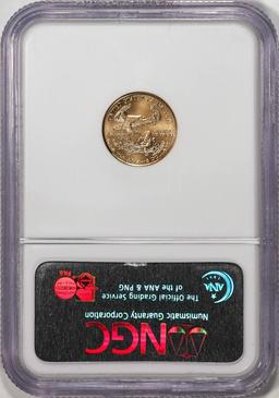 2008 $5 American Gold Eagle Coin NGC MS69 Early Releases