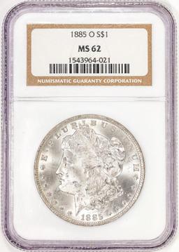 1885-O $1 Morgan Silver Dollar Coin NGC MS62