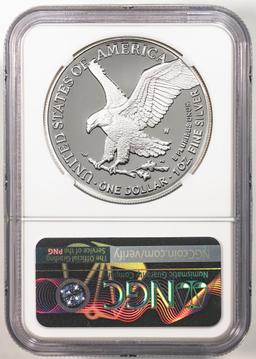 2023-W $1 Proof American Silver Eagle Coin NGC PF70 Ultra Cameo Edmund Moy Signature