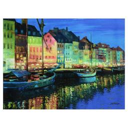 Howard Behrens (1933-2014) "As Night Falls - Copenhagen" Limited Edition Giclee