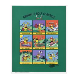 Mike Peters "Grimmy's Golf Classics" Print Giclee on Paper