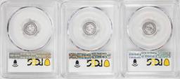 Lot of (3) 2018-Mo Mexico Proof 1/20 oz Silver Libertad Coins PCGS PR70DCAM