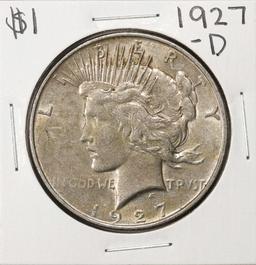 1927-D $1 Peace Silver Dollar Coin