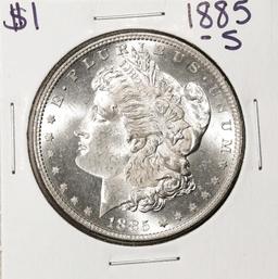 1885-S $1 Morgan Silver Dollar Coin