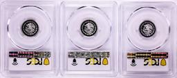 2016-2018-Mo Mexico Proof 1/10 oz Silver Libertad Coins PCGS PR69DCAM