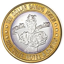 .999 Silver Rio Suite Hotel & Casino Las Vegas, NV $10 Limited Edition Gaming Token