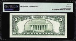 1981 $5 Federal Reserve Note Cleveland Fr.1976-D PMG Gem Uncirculated 66EPQ