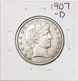 1907-D Barber Half Dollar Coin