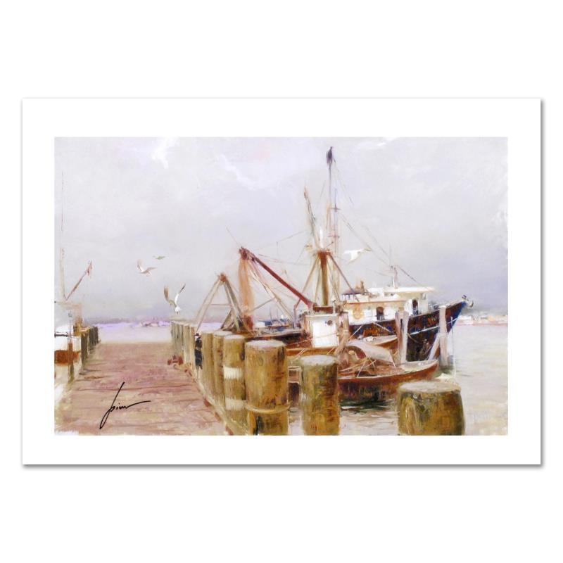 Pino (1939-2010) "Safe Harbor" Limited Edition Giclee On Paper