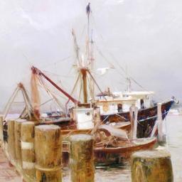 Pino (1939-2010) "Safe Harbor" Limited Edition Giclee On Paper