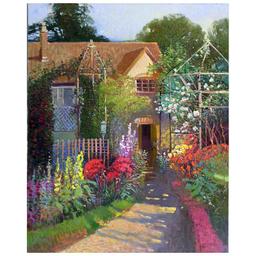 Ming Feng "Scented Pathway" Original Oil on Canvas