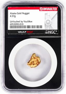 4.57 Gram Alaska Gold Nugget NGC Vaultbox Unvaulted