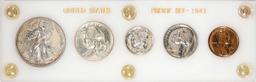 1941 (5) Coin Proof Set