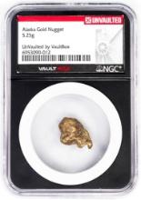 5.25 Gram Alaska Gold Nugget NGC Vaultbox Unvaulted